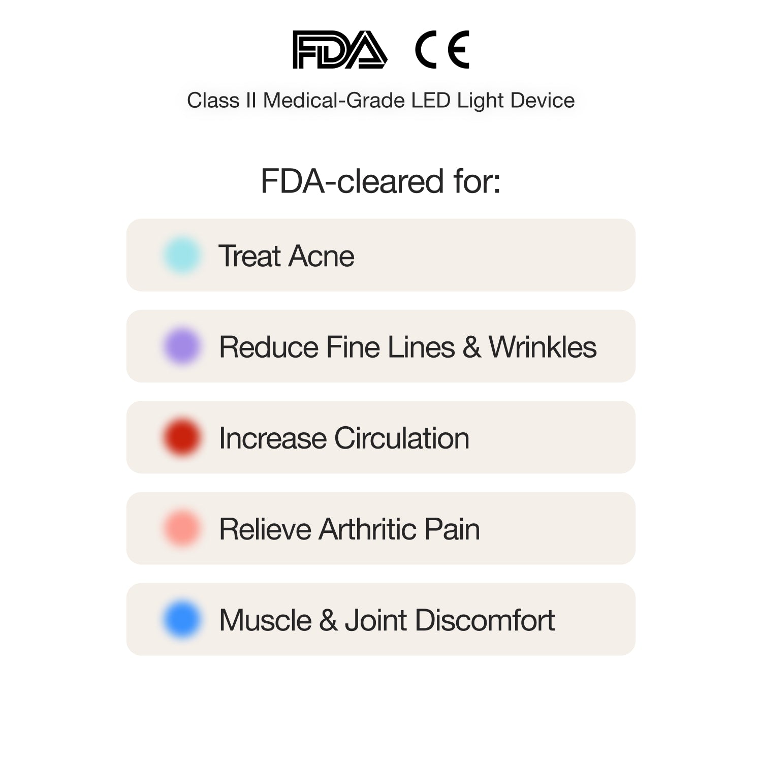 red light therapy, Acne, Rosacea, Psoriasis, Eczema, Dermatitis, scars, hyperpigmentation
