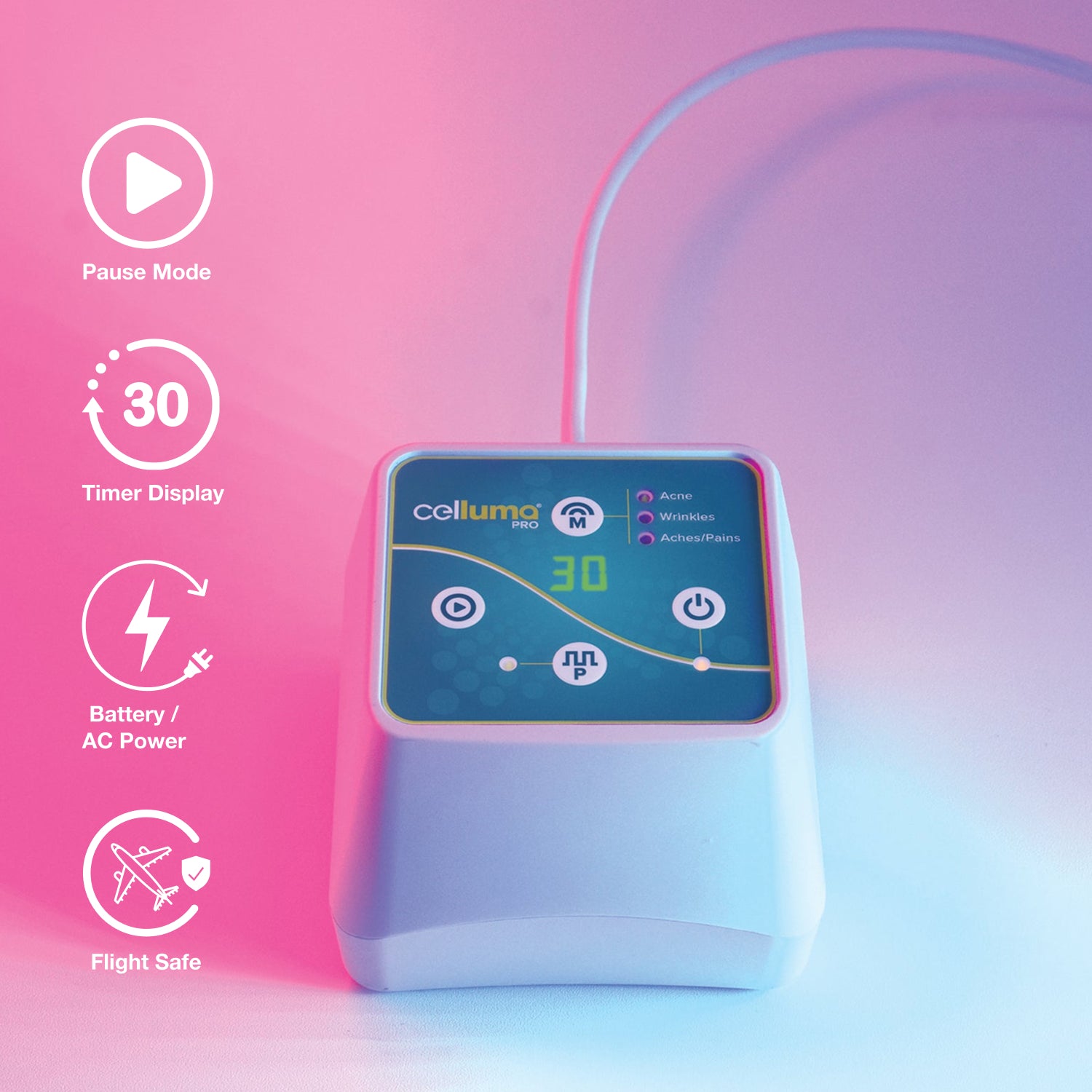celluma red light therapy for acne wrinkles and pain 最佳红光治疗仪，缓解疼痛、淡化皱纹。
